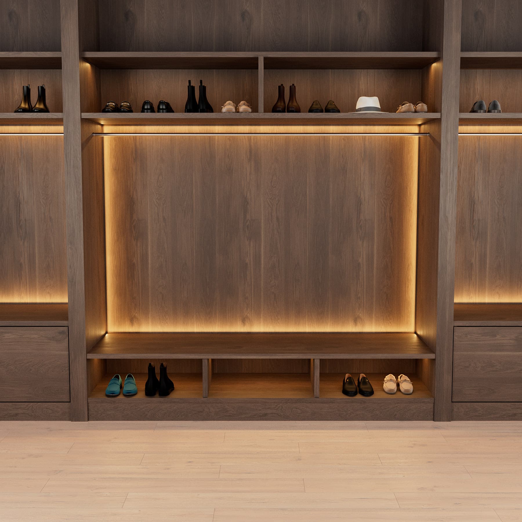 Clothing and accessories displayed on a red background for the eBay charity sale campaign