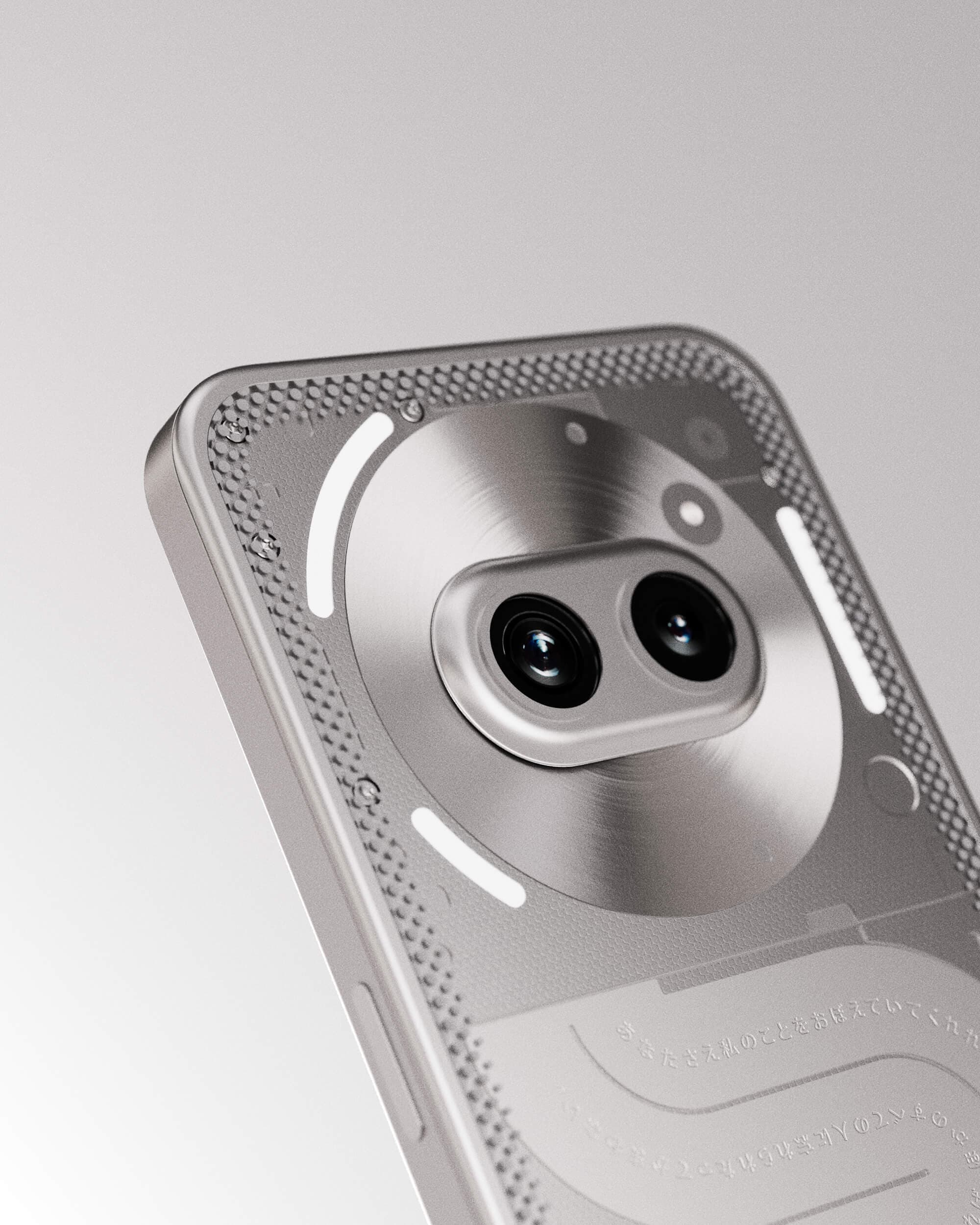 Render of Community Edition Nothing Phone concept with translucent back