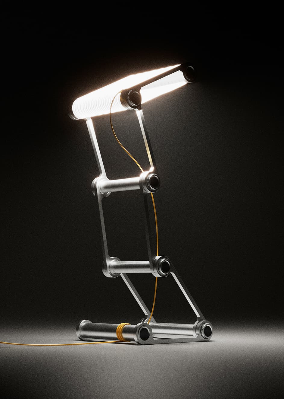 Roppongi lamp view with textured surface